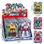 伙拼 变形车机器人男孩过家家模型玩具 儿童创意变形玩具套装