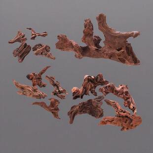 爬宠缸造景小栖根沉木布景装饰摆饰小号杜鹃沉木树根沉木鱼缸造景