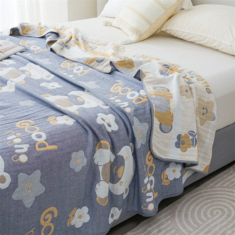 A类全棉六层纱布毛巾被夏被夏季薄款儿童空R调盖毯棉纱夏凉被,床上用品,休闲毯/毛毯/绒毯,淘宝优惠券,粉丝福利购,淘宝优惠卷