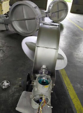 电动通风法兰蝶阀 大口径D941W-1P-1200不锈钢管道电动通风调节阀