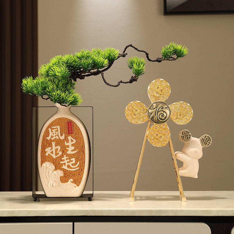 风声水起客厅摆件招财开运风车装饰品家居玄关电视柜乔迁新居礼物