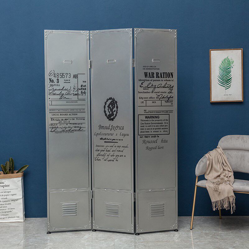 创意铁艺折叠屏风现代简约设计客厅酒店办公室个性可移动定制隔断