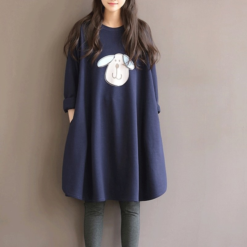 洋气孕妇秋装套装外出时尚款春秋款连衣裙上衣中长款秋冬装卫衣女