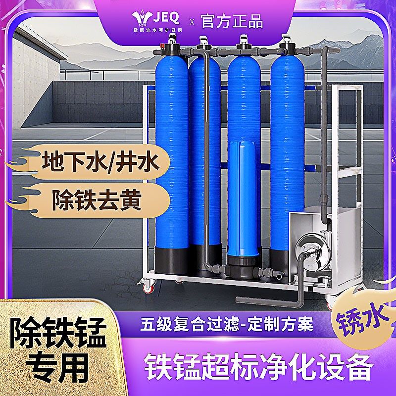 除铁锰水净化全屋家用净水器井水自来水去铁锈水净水机.农村过滤