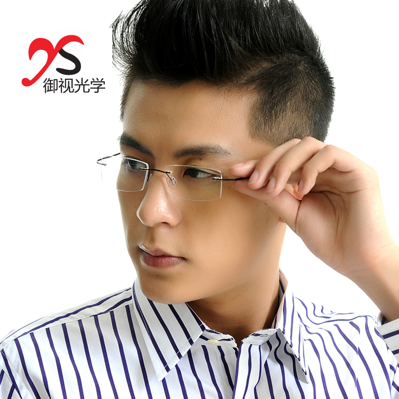 纯钛钛超轻近视k眼镜架 眼镜框无框大小框配眼镜不掉色女款男款