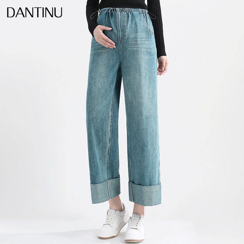 孕妇抽绳牛仔裤春秋季外穿纯棉无托腹布大码小个子窄版卷边直筒裤,孕妇装/孕产妇用品/营养,孕妇休闲裤,淘宝优惠券,粉丝福利购,淘宝优惠卷