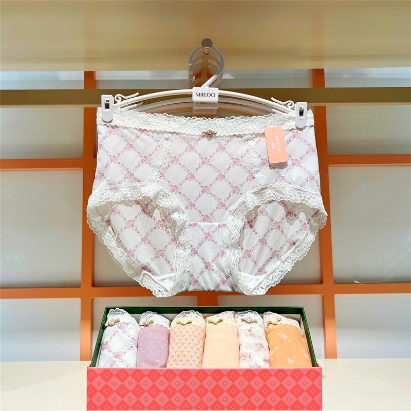 秘语新款女士内裤小森林的夏锦s丝螺纹中腰高弹61825/6826/61825,女士内衣/男士内衣/家居服,女三角裤,淘宝优惠券,粉丝福利购,淘宝优惠卷