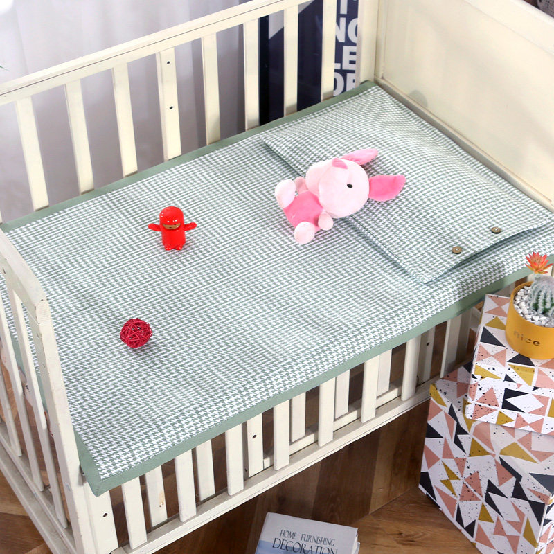 提花老粗布d凉席儿童全棉加厚夏季宝宝空调席婴幼儿园床单A类,床上用品,床单,淘宝优惠券,粉丝福利购,淘宝优惠卷