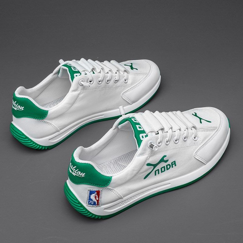 男鞋2025新款夏季透气一脚蹬运A动小白鞋学生休闲潮流百搭帆布板,流行男鞋,单鞋,淘宝优惠券,粉丝福利购,淘宝优惠卷