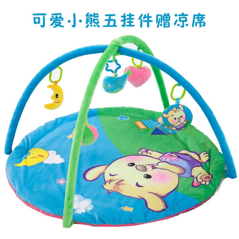 婴儿健身架器宝宝玩具爬行垫新生儿礼物H脚踏钢琴音乐健身架0-1岁