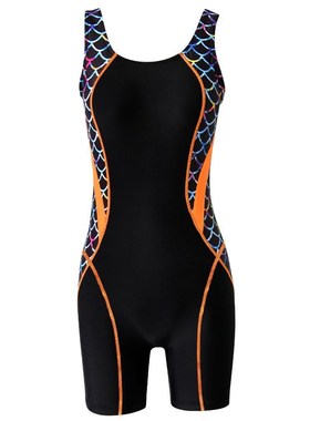 游泳衣女c2025新款游泳馆连体平角保守大码温泉泳装200斤