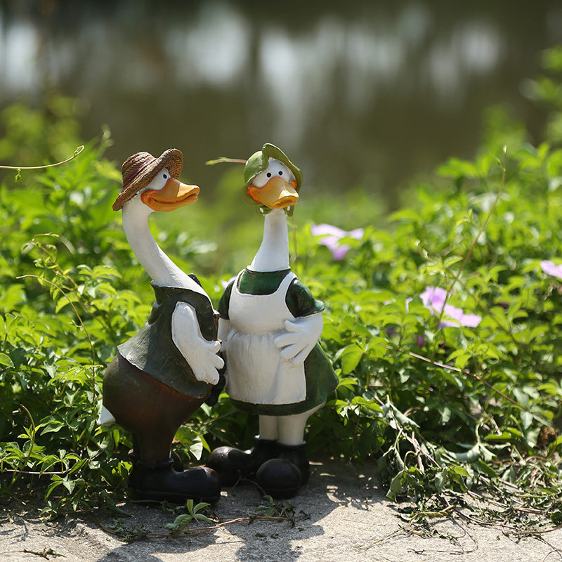 卡通鸭子装饰摆件别墅花园庭院布置户外花盆动物S雕塑园林景观小,家居饰品,落地摆件,淘宝优惠券,粉丝福利购,淘宝优惠卷