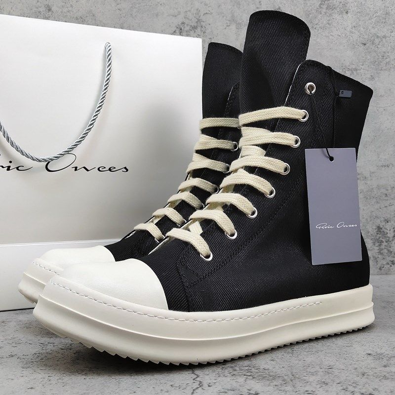 ro高帮鞋男黑色蜡面五芒星帆布鞋女休闲板鞋增高情U侣鞋秋冬短靴,流行男鞋,高帮鞋,淘宝优惠券,粉丝福利购,淘宝优惠卷