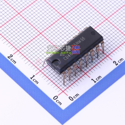 LCD驱动 CD4054BE PDIP-16 TI/德州 电子元器件配单全新原装