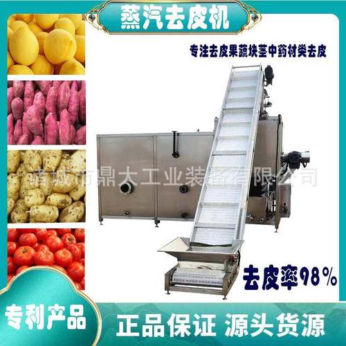 全自动高压蒸汽剥皮机山药红薯土豆西红柿蒸汽去皮机工业