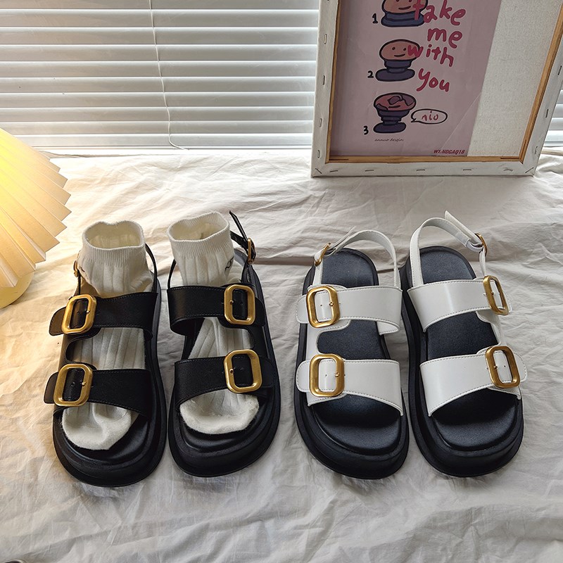Gladiator Platform Wromen's Sandals 2023 Summer Women Flat S