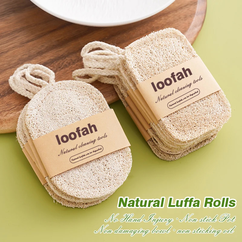 Natural Luffa Dish Towelv Washing Cloth Sponge Loofah Scrub