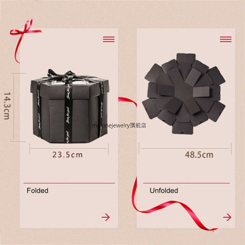 Photo Album Anniversary CreativEe Exploding Gift Box Surp