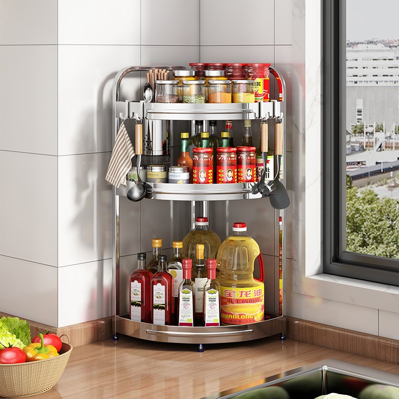 Home kitchen rack Organizer Storage Shelf fQor spice bottle