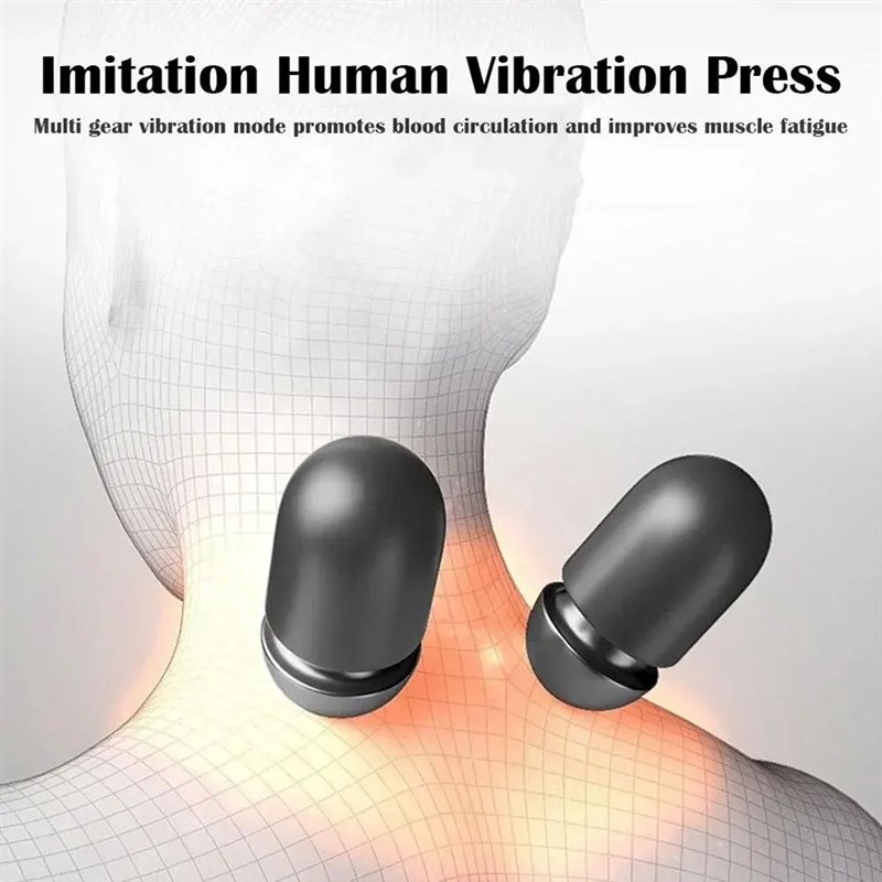 Electric Pillow Thermal Vibryation Massager Relax Cervical S