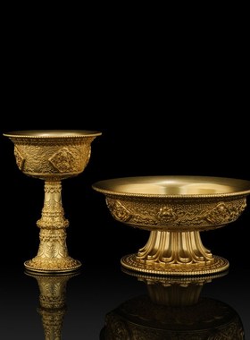 金萨文化  便携式8cm护法杯随身款 纯铜护法杯方便携带摆件供