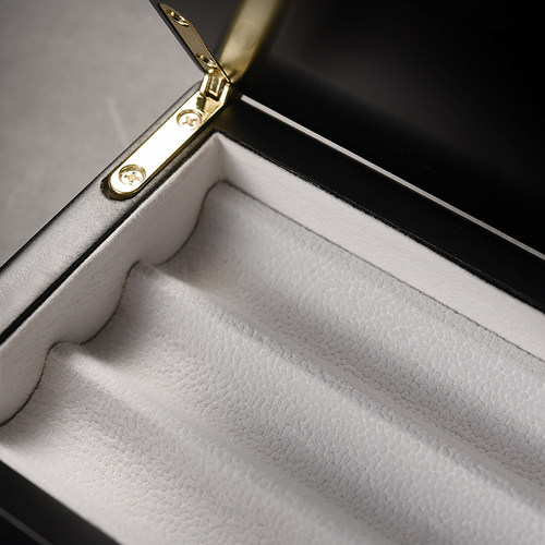 弘典文具收纳盒翻盖原木复古木盒办公室书桌整理储物盒实木收纳盒