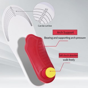 Arc Flat Premium Men Foot Orthotics Comfortavble Insole