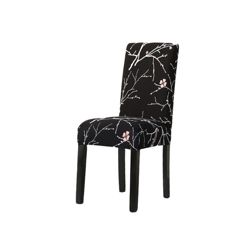 Spandex Elastic Printing Dining Chair Icover Anti-dirty Kitc