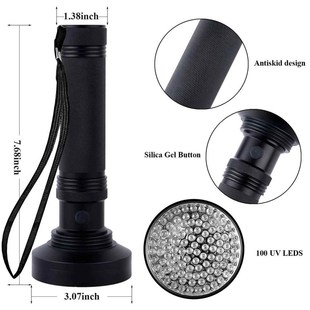 Lights Flashlight light LED Ultr 395nm xUV Black torch