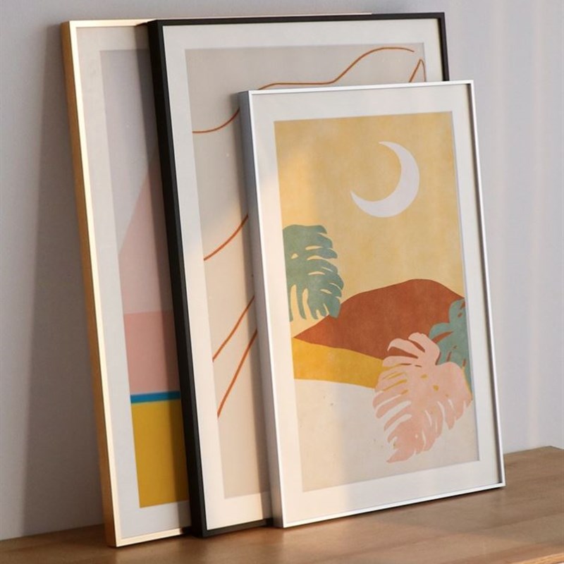 Aluminum alloy picture frame hanging wall photo fram.e 定制