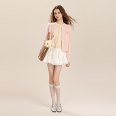 假两件长袖 Mardi韩系轻奢慵懒风穿搭25秋冬新款 针织开衫 毛衣上衣