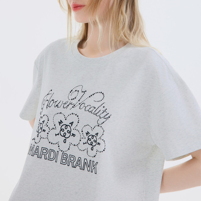 Mardi字母钉珠设计感短袖T恤