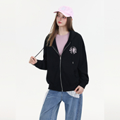 Mardi韩版 外套宽松潮牌百搭温柔休闲卫衣 复古拉链帽衫 25新款 美式