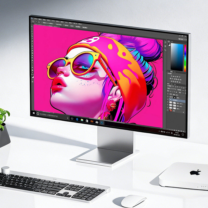 LG面板27/32英寸4K设计师显示器Mac笔记本电脑外接竖屏可升降旋转