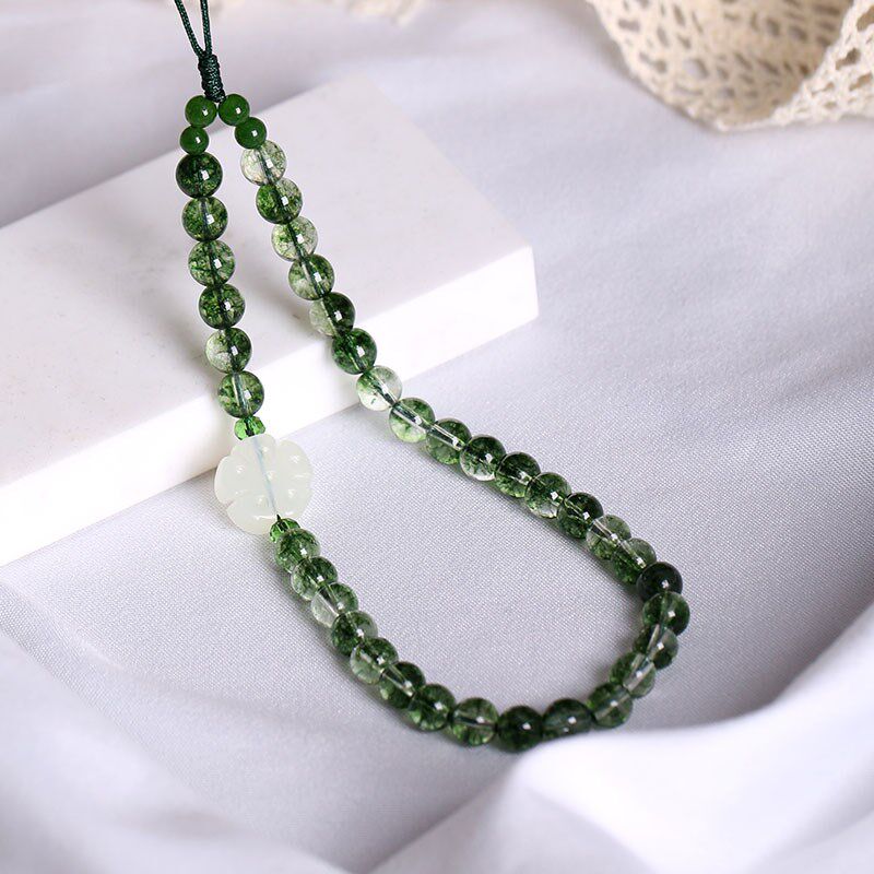 绿幽灵手机链挂绳挂件女款长包包钥匙扣吊坠指环扣腕绳子腕带结实