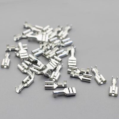 4.8插簧 187插拔式接线端子 对接0.5Cmm插片A型脚 0.3厚 5000只/