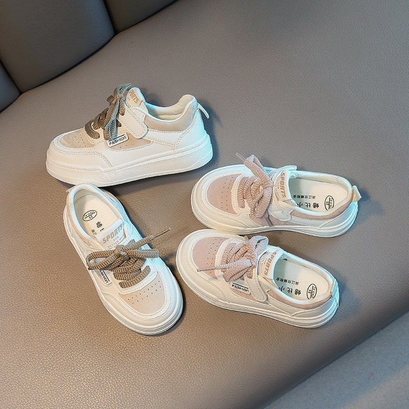女童板鞋2024年春季新款儿童透气休闲运动鞋男童小白鞋软底单鞋子