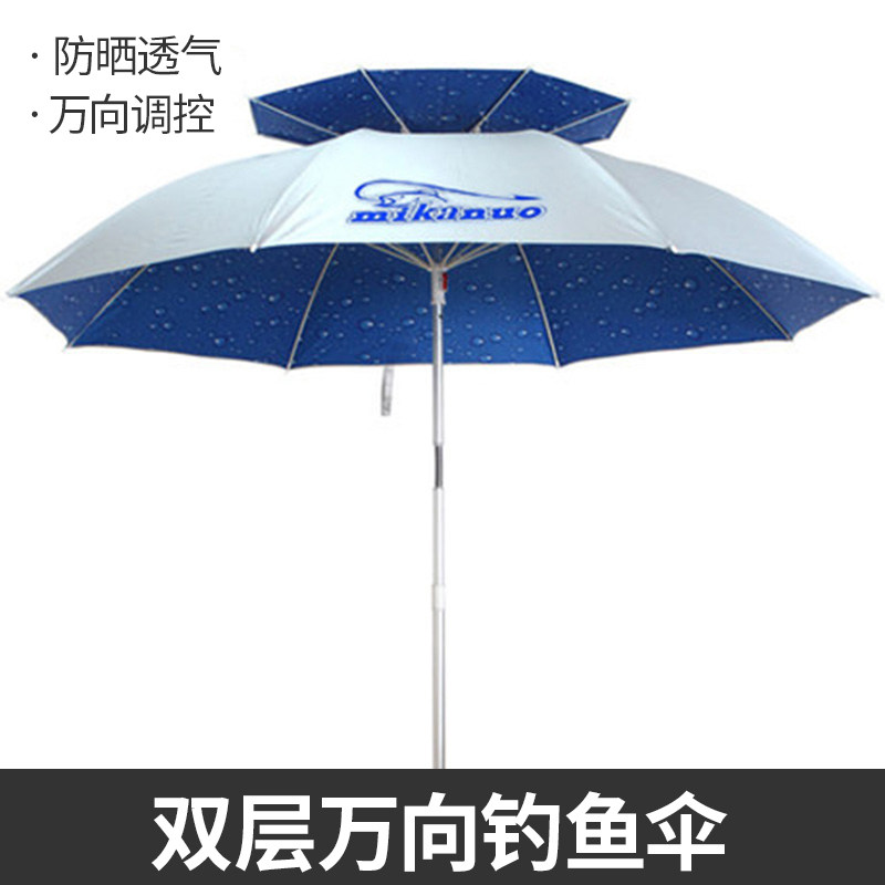 折叠加大钓鱼伞鱼伞雨伞加厚三折万向钓伞垂钓防晒防暴雨遮阳专用