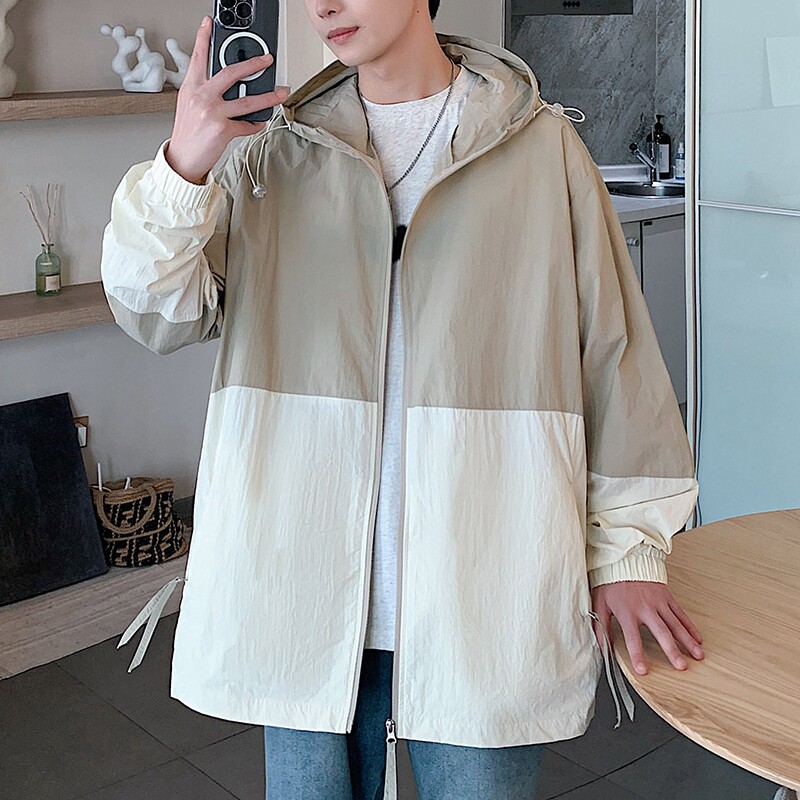 防晒衣男夏季薄款潮流夹克青少年褂子2025新款防晒服男款冰丝外套