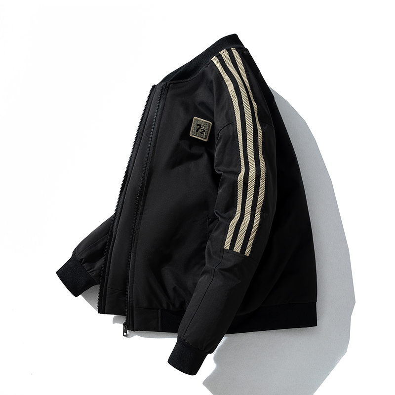 秋冬季薄棉衣外套男士潮款青年棒球夹棉袄休闲大尺码加厚二棉服夹