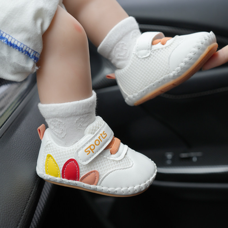 夏季网鞋凉鞋春秋0-1岁宝宝学步鞋3-6-12八7个月婴儿软底防掉防滑