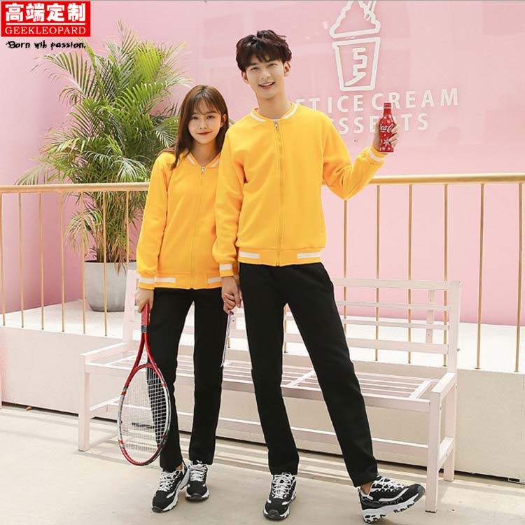 现货卫衣定制连帽加绒拉链棒球服 团服DIY班服情侣装活动服印LOGO