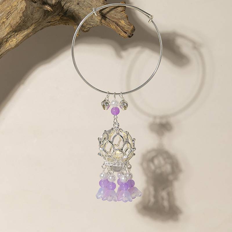 古风发光手镯流苏灯笼手环仙气宫廷手饰链子日常百搭首饰品 女