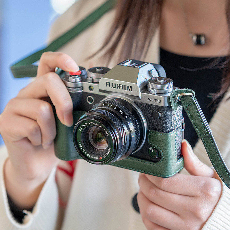 摄侣适用富士XS20保护套XT50相机包XT30二代三代x100vi相机套xt5xm5皮套xh2s底座xt20xs10皮壳xh2xe4真皮配件