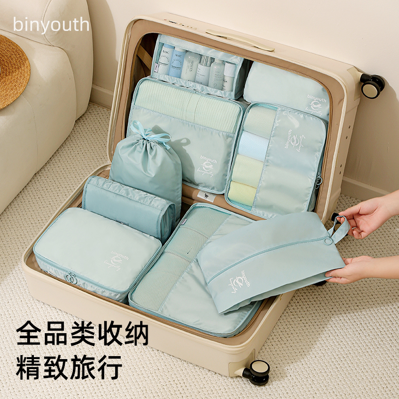 旅行收纳袋衣服内k衣物内裤鞋子分装行李箱整理包旅游用品套装出