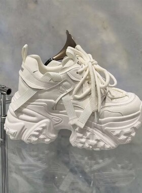 草长莺飞2025早春个性机能风高街风10CM增高厚底老爹鞋597-125