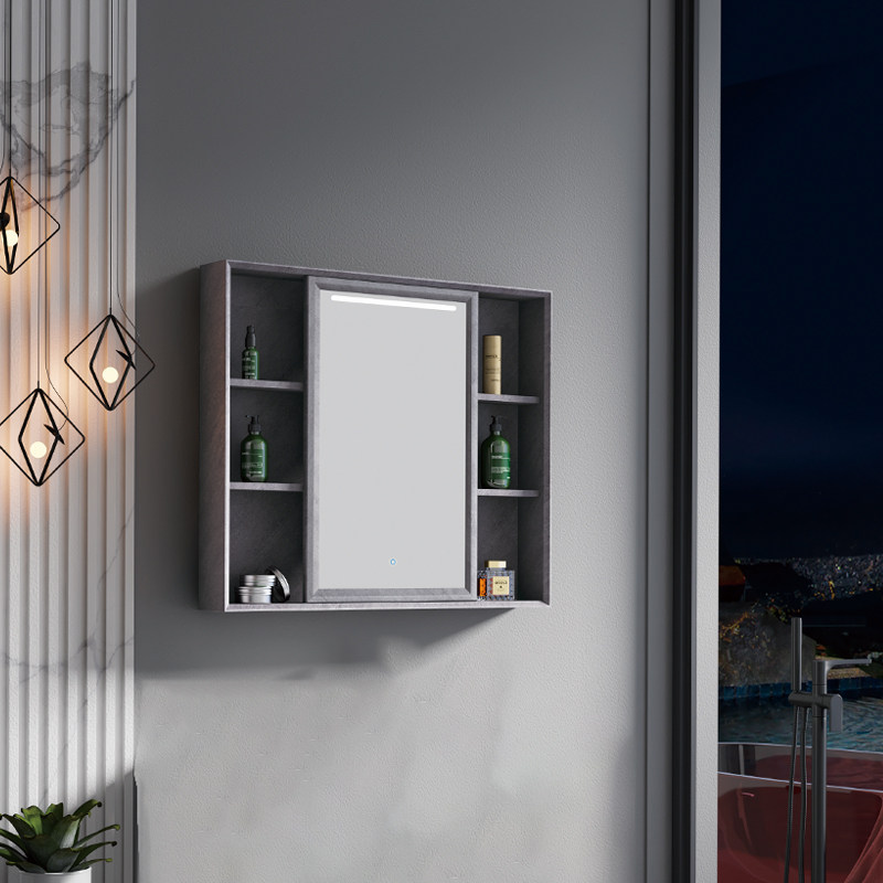 碳纤维智能镜柜浴室吊柜镜子带置物架柜挂墙式带灯,家装主材,浴室镜柜,淘宝优惠券,粉丝福利购,淘宝优惠卷