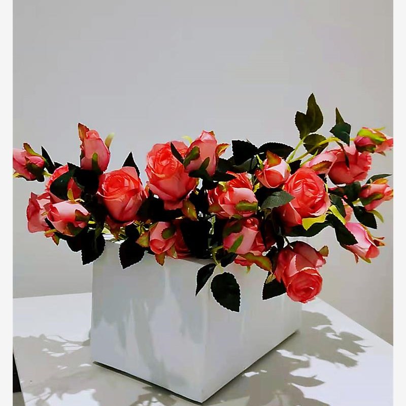 水泥花盆大号长方形马槽北欧阳台庭院绿植落地盆长条种菜镁泥花箱