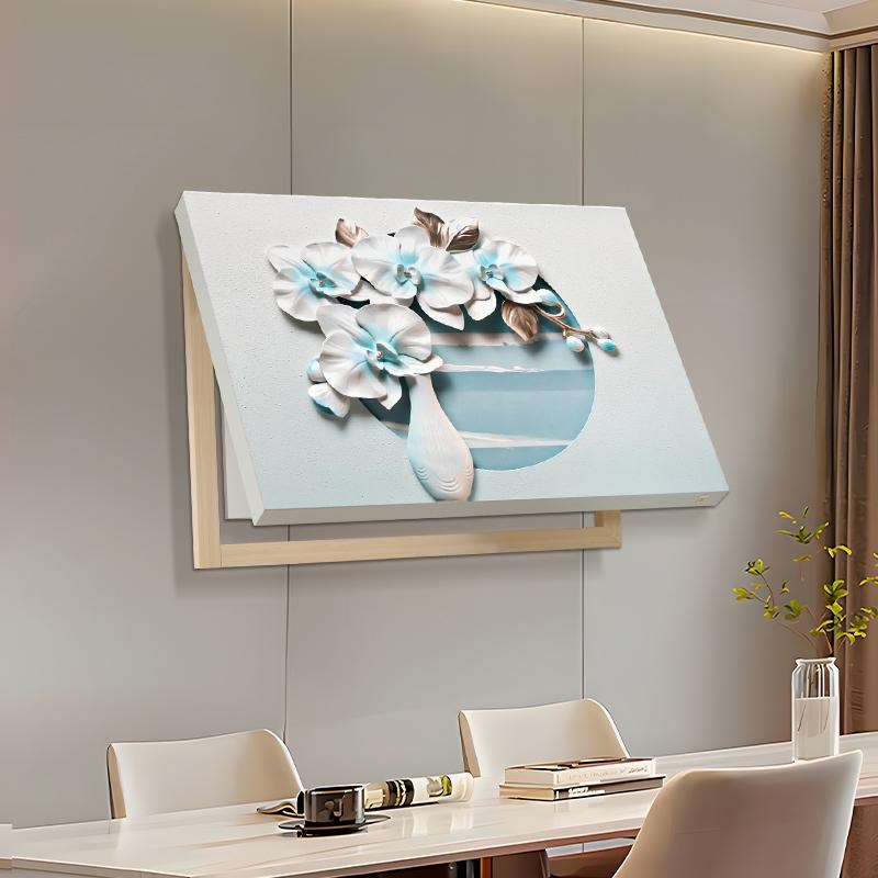 3d立体现代简约2025新款电表箱装饰H画高级感配电箱遮挡挂画浮雕图片