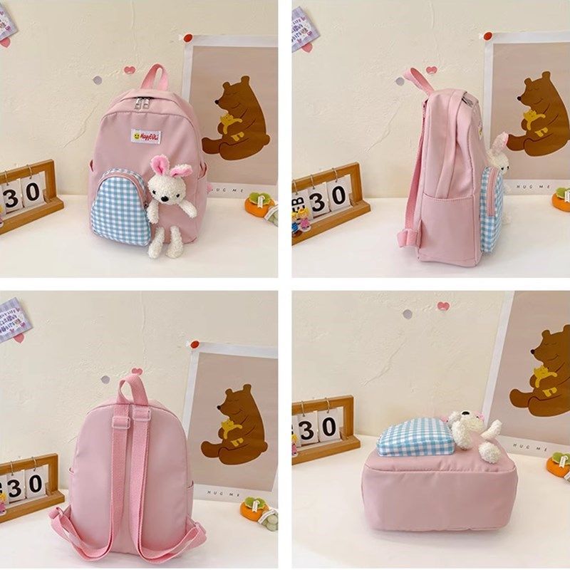 儿童背包女孩外出旅游小学生幼儿园书包女童双肩包出游玩可爱洋气